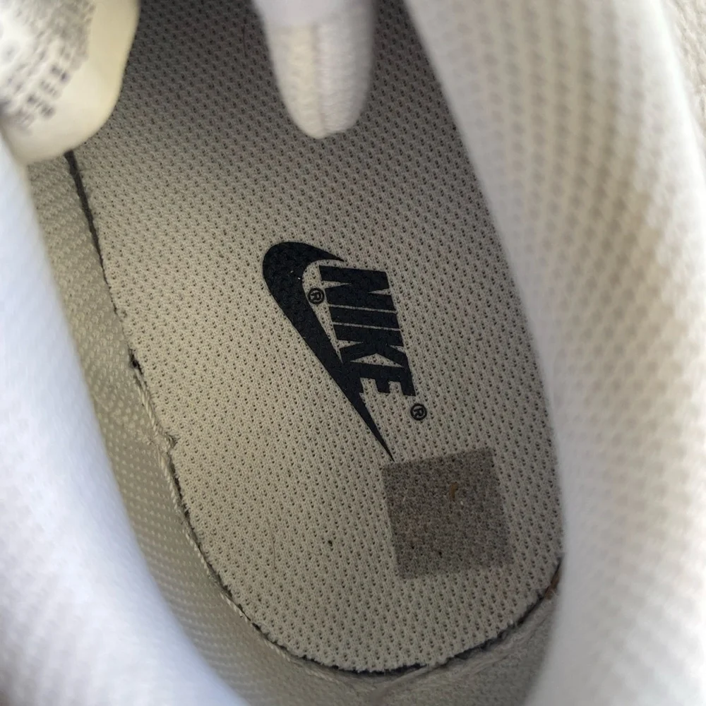 Nike court vision low triple white sneakers